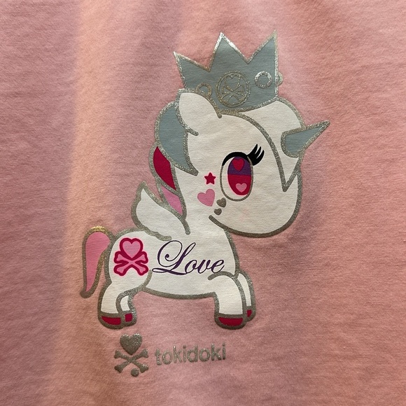 Tokidoki super cute toddler tshirt in pink with unicorn 🦄 LOVE 💗size 24 months - Picture 2 of 5